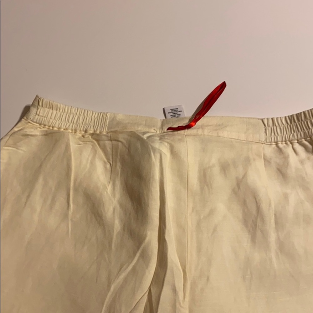 Shell Color Ruby Rd Linen Pants - image 4